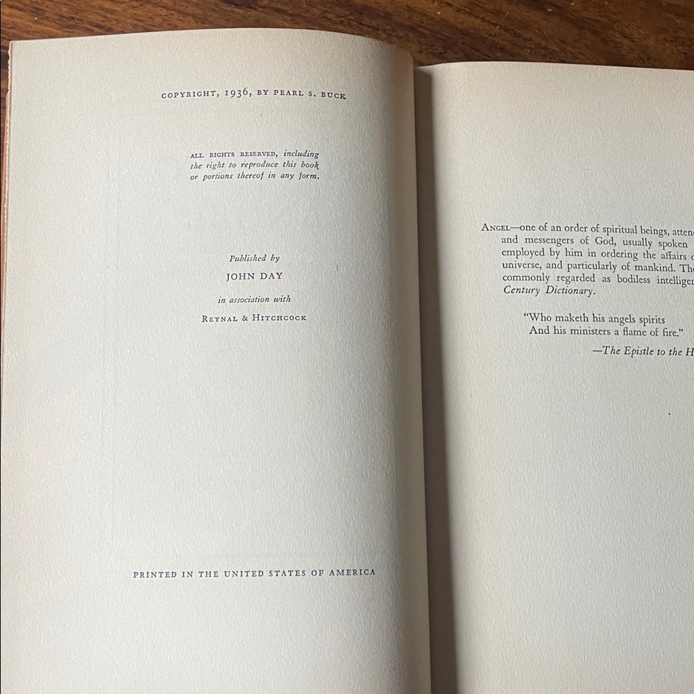 2 PEARL S BUCK Vintage Distressed Books Fighting Angel + Dragon Seed - Picture 10 of 14